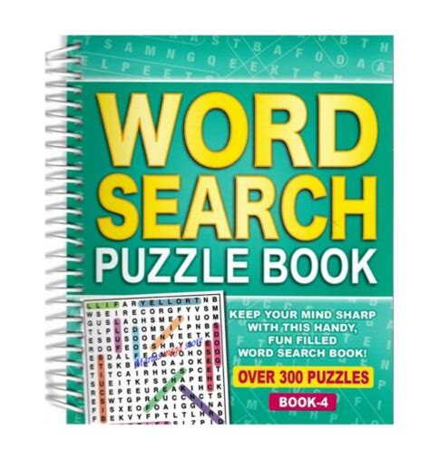 Spiral Bound Word Search Puzzle Book Fun Filled Travel Over 300