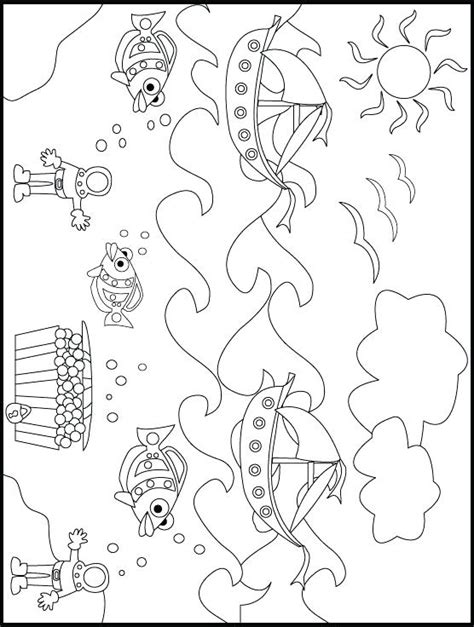 Ocean Scene Coloring Pages At Getcolorings Free Printable 10431 The