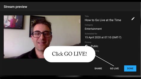 How To Go Live Youtube