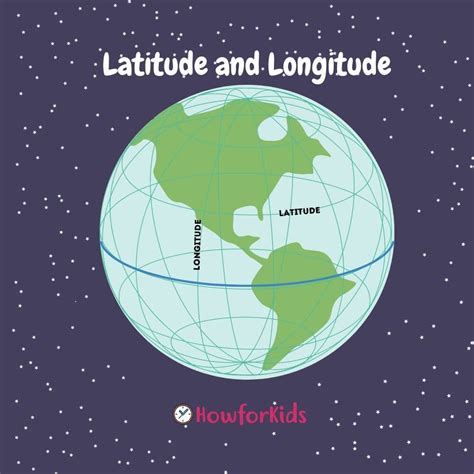 Longitude And Latitude Map For Kids