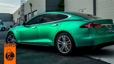 Tesla Model S Envious Green — Incognito Wraps