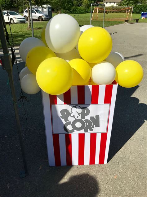 Carnival Balloon Popcorn Diy Circus Birthday Party Theme Movie Night