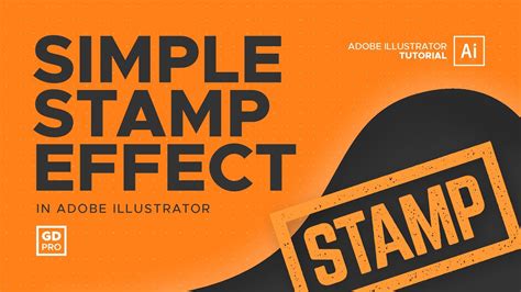 Simple Stamp Effect Adobe Illustrator Tutorial Youtube