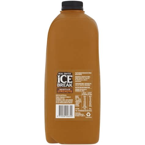 Ice Break Regular 2 Shot Strength Iced Coffee Milk 2l Woolworths