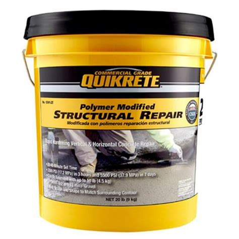 Quikrete 235980 Structural Repair 20 Lb Concrete Stains And Finishes