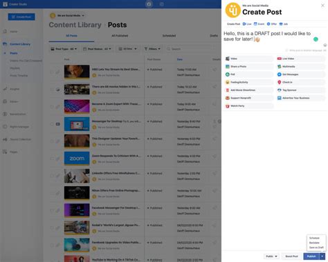 How to create drafts for a facebook post, you can now save draft posts on facebook, how to use facebook drafts, creating draft facebook, facebook draft posts. How To Save Draft Posts On Facebook Pages