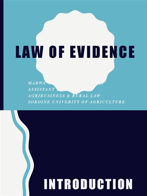 Law Of Evidence Pdf Burden Of Proof Law Hearsay