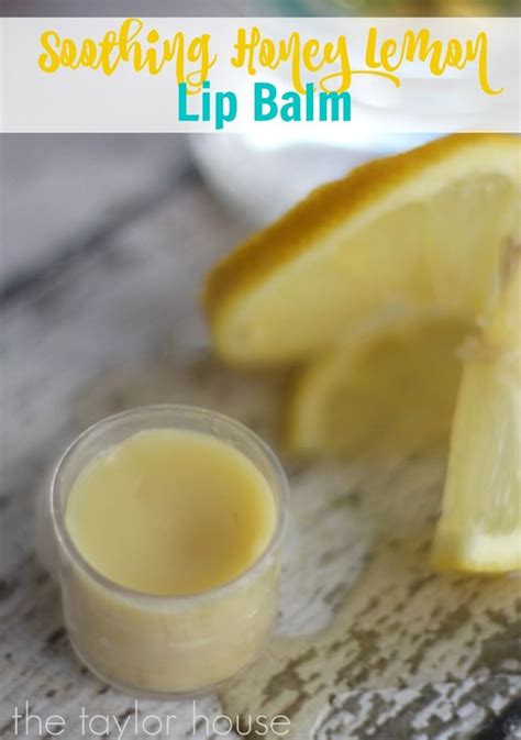 Honey Lemon Homemade Lip Balm With Images Diy Lip Balm