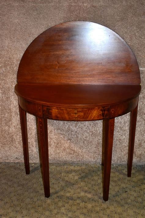 Vintage Inlaid Mahogany Traditional Style Flip Top Game Table Etsy