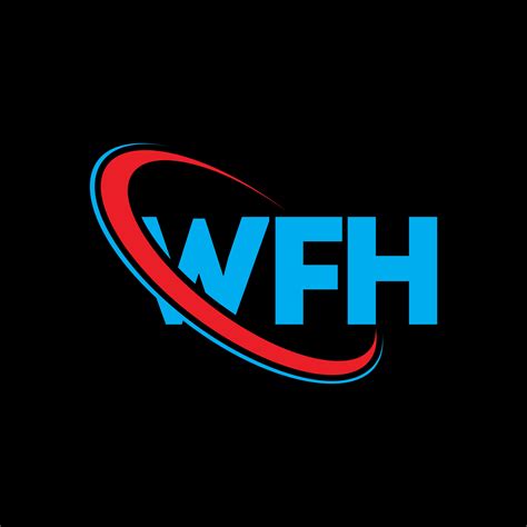 logotipo de la wfh. letra wfh. diseño del logotipo de la letra wfh