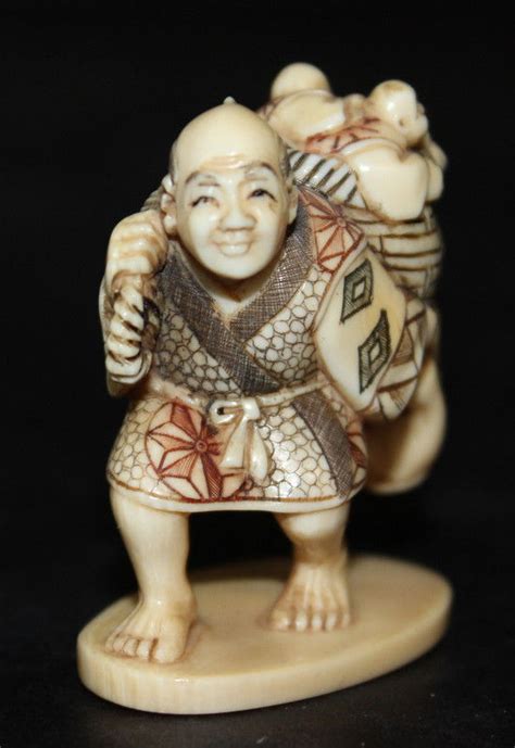 sold price japanese finely carved ivory netsuke invalid date pst