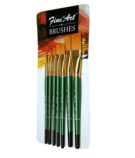 Fine Art Painting Flat Brushes Set Set Of 7 Buy Online At Best