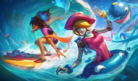 Heres Our First Look At League Of Legends New Pool Party Skins One