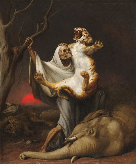 Power Of Death Painting By William Holbrook Beard Fine Art America
