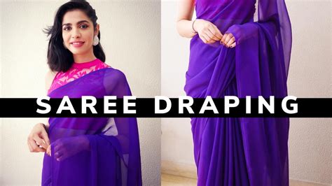 How Beginners Can Drape A Saree In 6 Easy Steps Youtube