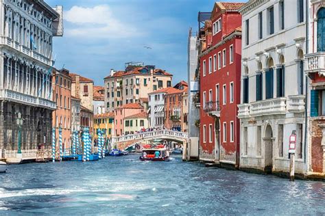 scenic architecture along the grand canal in venice italy editorial photography image of city