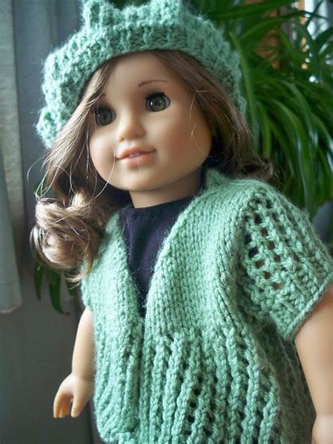 ravelry spring sweater for american girl dolls pattern by janet longaphie american doll