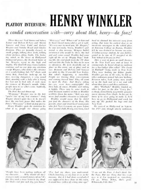 Playboy Interview Henry Winkler August 1977 Pipe And Pjs Pictorials
