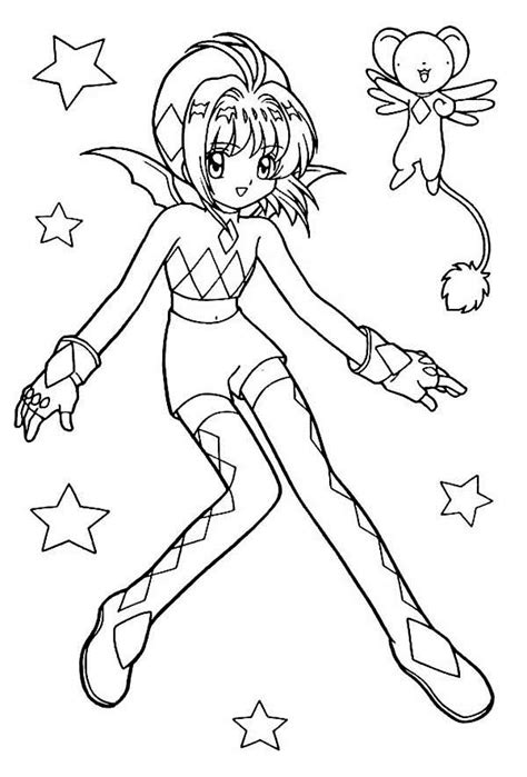 Awesome Valentines Day Anime Coloring Page Coloring Sky