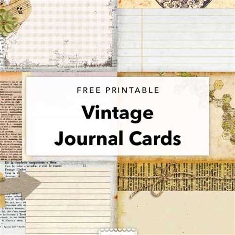 Free Junk Journal Printables Creative Artnsoul Journaling In 2021
