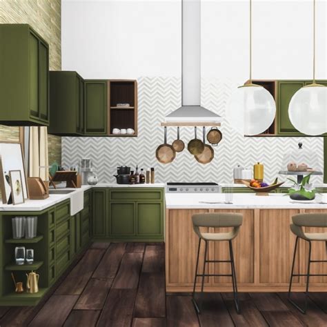 Essa Modern Kitchen Set 14 New Objects At Simsational Designs Sims 4