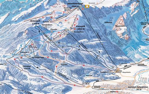 Garmisch Partenkirchen Ski Map Ski Resort Garmisch Partenkirchen