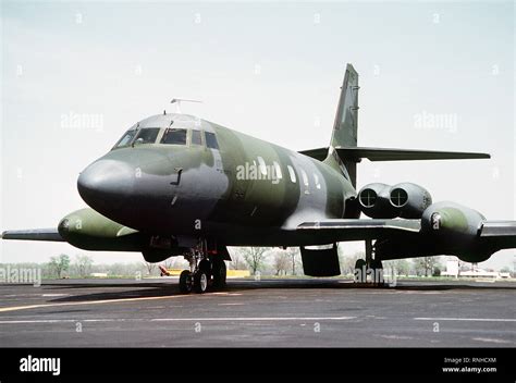 1980 A Left Front View Of A C 140 Jet Star Aircraft Just Before
