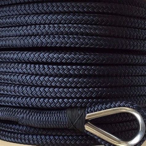 16mm 24 Strand Double Braided Black Polyester Mooring Rope Buy Black