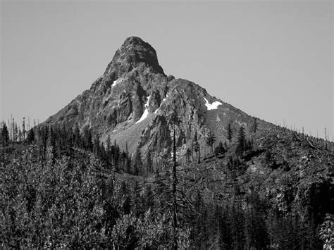 Rugged Jagged Peak North Cascade Mountain Range Washington State Stock