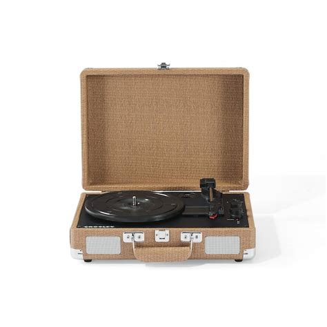 Crosley Cruiser Plus Turntable In Brown Cr8005f Bw The Home Depot