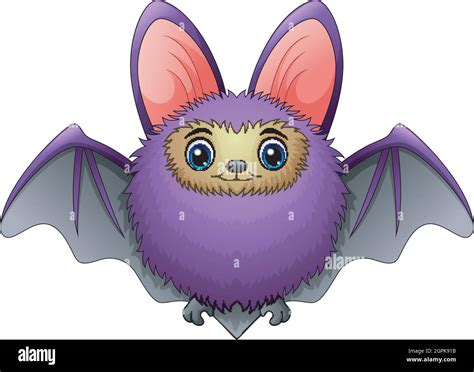 Vector Illustration Of Cute Bat Cartoon Flying Stock Vector Image And Art