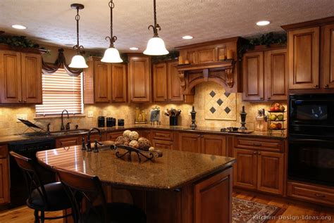 This design style is rich in burgundies and purples reminiscent of grapes and their wines, luscious. Tuscan Kitchen Design - Style & Decor Ideas