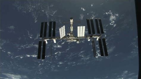 International Space Station Orbitting Earth Stock Footage Sbv 300105160