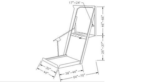 Folding Chair 2d Elevation Block Cad Drawing Details Dwg File Cadbull