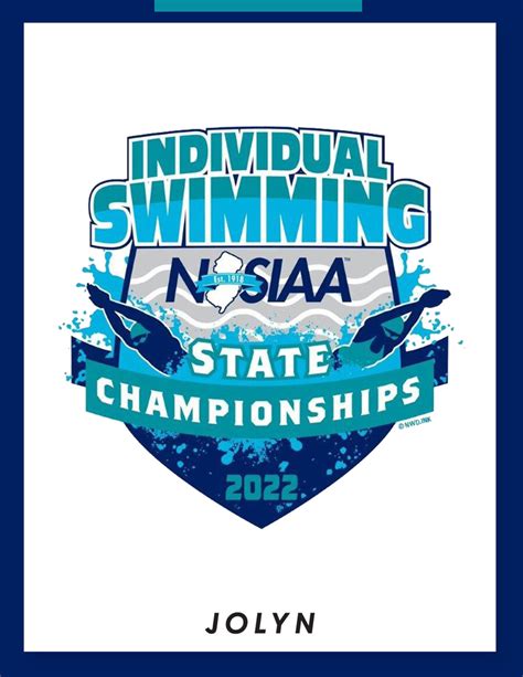 2022 njsiaa individual swimming state championship program by teall