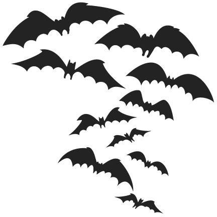 Spooky Bats SVG cutting files halloween svg cuts halloween scal files