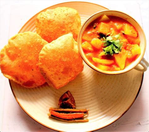 Puri Aloo Bhaji Recipe Double Use Curry With Rice And Puri