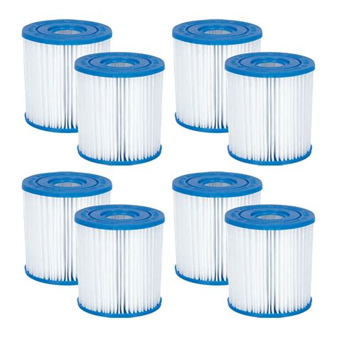 Summer Waves Replacement Type I Pool And Spa Filter Cartridge 8 Pack