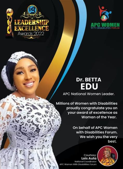 9news Nigeria Leadership Woman Of The Year 2022 Awarded To Apc National