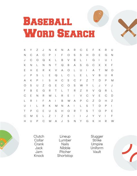 4 Best Baseball Word Search Printable Pdf For Free At Printablee