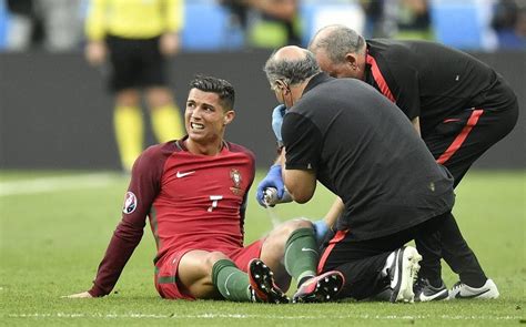 Cristiano Ronaldo Injury Portugal Star Forced To Leave Euro 2016 Final