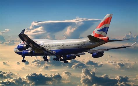 Download Wallpapers Boeing 747 British Airways Airliner Boeing 747