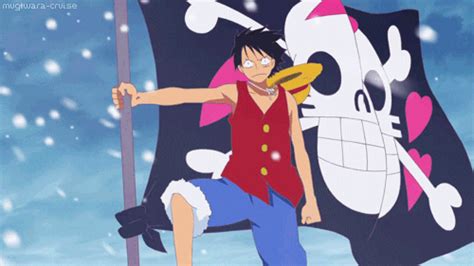 Monkey D Luffy Pirate Flag  Find And Share On Giphy