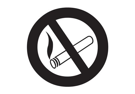 Pictogram and warning symbol for no smoking in this area. Symbol Vector - No Smoking Vector