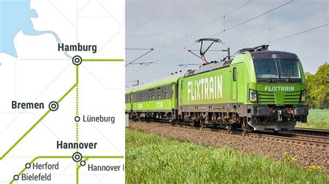 Neue Flixtrain Strecke Der Aktuelle Bahn Fahrplan Von Bremen Nach Hamburg