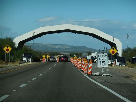 Border Patrol Check Point Sign United States Military Interstate