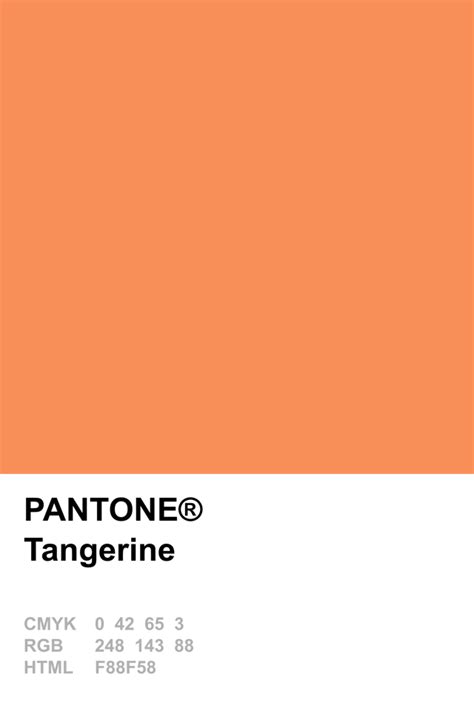 Pantone 2015 Tangerine Pantone Color Pantone Pantone Colour Palettes