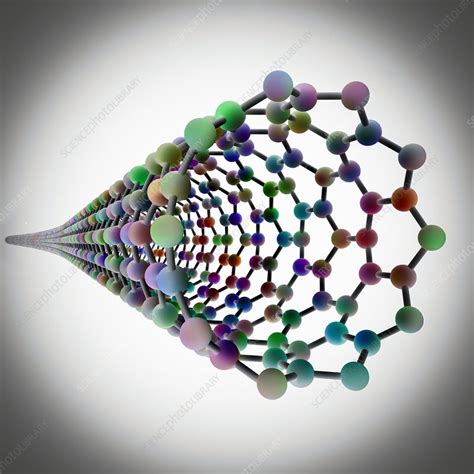 Carbon Nanotube Molecular Model Stock Image F0248865 Science