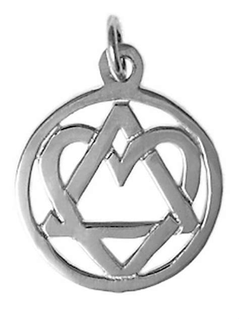 Alcoholics Anonymous Medium Size Sterling Silver Aa Symbol Etsy