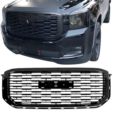 2015 2019 Gmc Yukon Denali Style Front Upper Grille Replacement Black